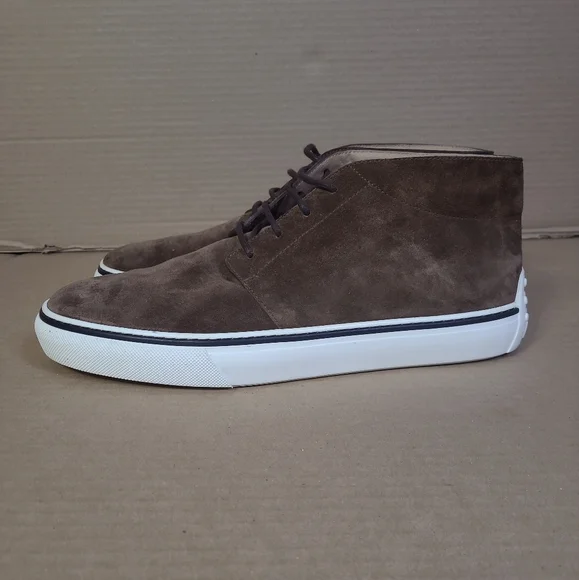 Tod's Suede Brown Desert Boot Sneaker Casual Men Sz 12 - Picture 7 of 16